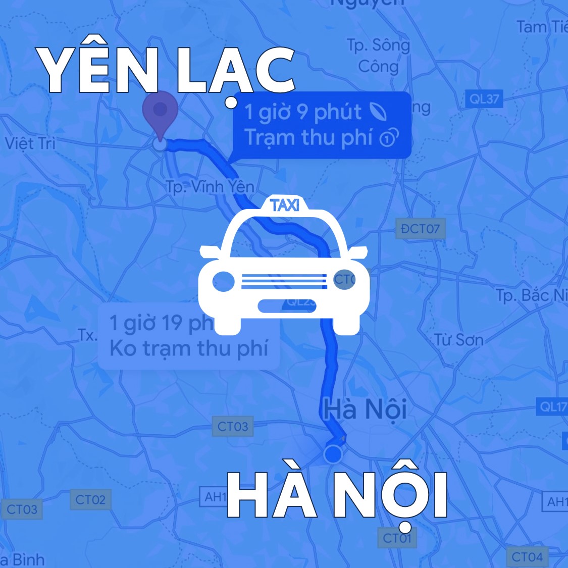 Giá xe ghép hà nội vĩnh phúc